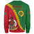 Vanuatu Sweatshirt Tribal Coat Of Arms With Flag Independence Day