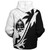 Guam Sherpa Hoodie Custom Tribal Coconut Tree Half Style