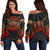 American Samoa Off Shoulder Sweatshirt Custom Personalised Spirit Red Version1