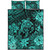 Hawaii Quilt Bed Set Tribal Polynesia Sea Turtle Design Pacific Dream