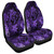 Hawaii Car Seat Covers Tribal Polynesia Sea Turtle Design Pacific Dream Purple