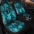 Hawaii Car Seat Covers Tribal Polynesia Sea Turtle Design Pacific Dream Blue