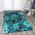 Hawaii Area Rug Tribal Polynesia Sea Turtle Design Pacific Dream