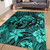 Hawaii Area Rug Tribal Polynesia Sea Turtle Design Pacific Dream