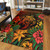 Hawaii Area Rug Tribal Polynesia Sea Turtle Design Pacific Dream Reggae