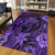 Hawaii Area Rug Tribal Polynesia Sea Turtle Design Pacific Dream Purple