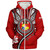 Tonga Sherpa Hoodie Custom Tribal Ngatu Pattern Circle Style