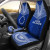 Cook Islands Car Seat Cover - Cook Islands Flag Polynesian Chief Tattoo Blue Version