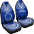 Cook Islands Car Seat Cover - Cook Islands Flag Polynesian Chief Tattoo Blue Version