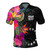 Cook Islands Polo Shirt Polynesian Hibiscus Pattern