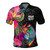 Guam Polo Shirt Polynesian Hibiscus Pattern