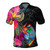 Guam Polo Shirt Polynesian Hibiscus Pattern1