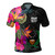 Pohnpei State Polo Shirt Polynesian Hibiscus Pattern