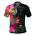 Pohnpei State Polo Shirt Polynesian Hibiscus Pattern