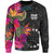 Cook Islands Sweatshirt Polynesian Hibiscus Pattern