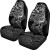 Tonga Polynesian Car Seat Covers - White Turtle Flowing