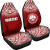 Federated States of Micronesia Car Seat Covers - FSM Seal Polynesian Tattoo Fog Red