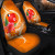 Wallis And Futuna Polynesian Car Seat Covers - Orange Floral With Seal