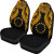 Cook islands Polynesian Car Seat Covers Pride Seal And Hibiscus Gold