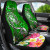 Tonga Custom PersonalisedCar Seat Covers - Turtle Plumeria (Green)