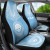 Federated States Of Micronesia Car Seat Cover - FSM Seal Polynesian Chief Tattoo Light Blue Version
