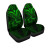 Cook Islands Car Seat Cover - Green Color Cross Style