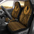 Yap Car Seat Cover - Yap Flag Polynesian Tattoo Gold