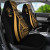 Niue Car Seat Covers - Gold Polynesian Tentacle Tribal Pattern