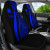 Nauru Car Seat Covers - Blue Polynesian Tentacle Tribal Pattern