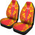 Marquesas Islands Car Seat Covers - Marquesas Islands Tiki Face Polynesian Tattoo Flag