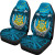 Tuvalu Car Seat Covers - Tuvalu Flag Coat Of Arms Coconut