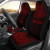 Guam Car Seat Cover - Guam Coat Of Arms Polynesian Chief Tattoo Red Version