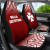 Wallis And Futuna Car Seat Covers - Wallis And Futuna Coat Of Arms Polynesian Tattoo Fog Red
