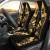 Society Islands Car Seat Covers - Society Islands Flag Polynesian Tattoo Gold