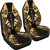 Society Islands Car Seat Covers - Society Islands Flag Polynesian Tattoo Gold