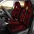 Tuvalu Car Seat Covers - Tuvalu Coat Of Arms Polynesian Tattoo Red