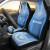 Kosrae Car Seat Cover - Kosrae Flag Polynesian Chief Tattoo Light Blue Version