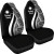 Marshall Islands Car Seat Covers - White Polynesian Tentacle Tribal Pattern