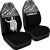 Hawaii Car Seat Covers - Kamehameha King Polynesian White Horizontal