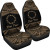 Cook Islands Polynesian Custom Personalised Peisonalised Car Seat Covers - Pride Gold Version