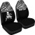 Hawaii Custom Personalised Car Seat Covers - Polynesian Warriors White Horizontal