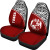 Tonga Car Seat Covers - Tonga Coat Of Arms Polynesian Tattoo Red Curve
