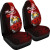Nauru Polynesian Car Seat Covers - Coat Of Arm With Hibiscus