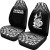 New Caledonia Car Seat Covers - New Caledonia Coat Of Arms Polynesian Tattoo Fog Black