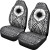 Marshall Islands Car Seat Cover - Marshall Islands Flag Polynesian Tattoo Black