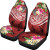 Tonga Polynesian Car Seat Covers - Summer Plumeria (Red)