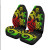 Tuvalu Car Seat Covers - Reggae Tentacle Turtle
