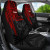 Tonga Car Seat Covers - Tonga Seal In Heartbeat Patterns Style (Red)