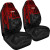 Tonga Car Seat Covers - Tonga Seal In Heartbeat Patterns Style (Red)