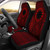Nauru Car Seat Cover - Nauru Flag Polynesian Tattoo Red